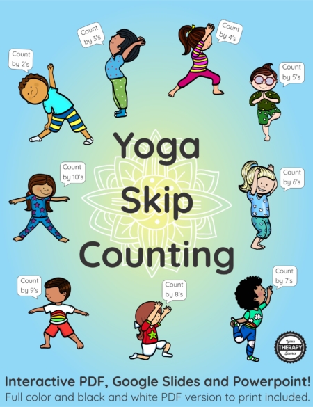 Skip counting is an important skill for students to learn to practice math facts. Add movement to your skip counting with this interactive Yoga Skip Counting brain break