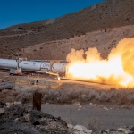 rocket motor test fire