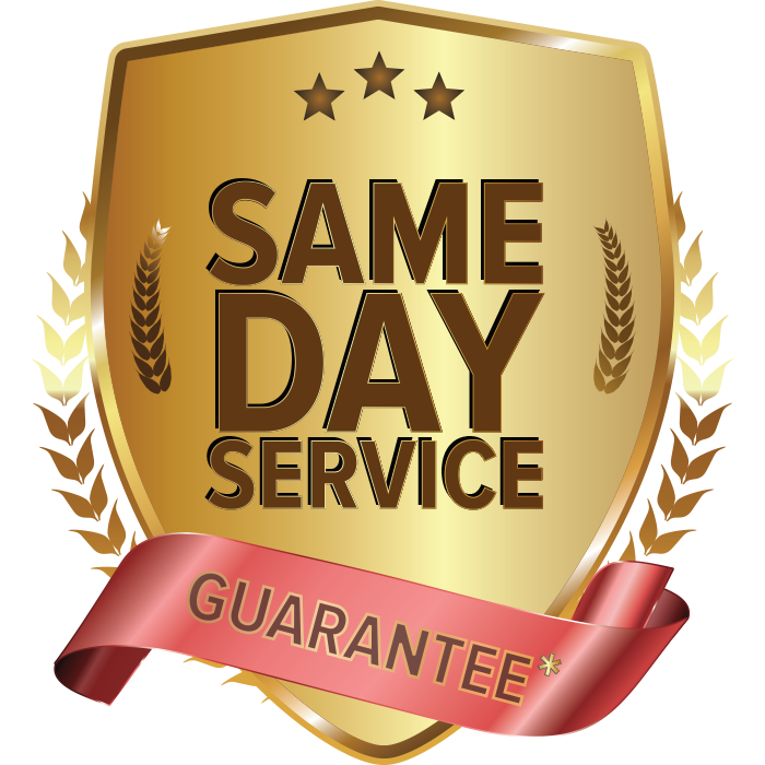 same say service guarantee symbol